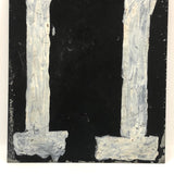 White on Black Double-sided, Hand-painted Scorekeeping Numbers - A Pair