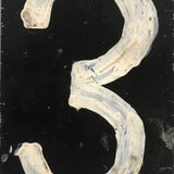 White on Black Double-sided, Hand-painted Scorekeeping Numbers - A Pair