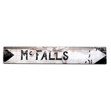 Old McFalls (Mechanic Falls, Maine) Hand-painted Directional Sign