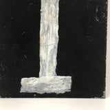 White on Black Double-sided, Hand-painted Scorekeeping Numbers - A Pair