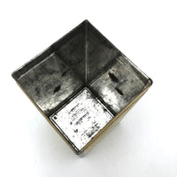 Super Satisfying Old Yellow Painted Tin Box