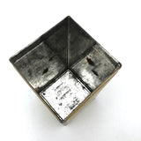 Super Satisfying Old Yellow Painted Tin Box
