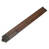 Special Antique Boxwood 24 Inch Carpenter's Rule with Engraved Copper Mend