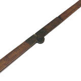 Special Antique Boxwood 24 Inch Carpenter's Rule with Engraved Copper Mend