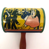T. Cohn Co. c.1940s Tin Litho Noisemaker with Clowns and Dancers