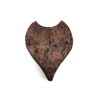Beautiful Antique Carved Heart Shaped Box, Ex. "Smitty" Axtell Collection