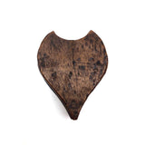 Beautiful Antique Carved Heart Shaped Box, Ex. "Smitty" Axtell Collection
