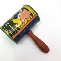 T. Cohn Co. c.1940s Tin Litho Noisemaker with Clowns and Dancers
