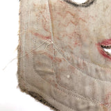Hand-sewn and Crayoned Double-sided Cloth Mask