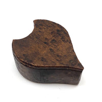 Beautiful Antique Carved Heart Shaped Box, Ex. "Smitty" Axtell Collection