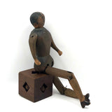 Wonderful Old Carved, Articulated Wooden Dancing Doll