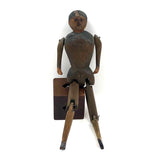Wonderful Old Carved, Articulated Wooden Dancing Doll
