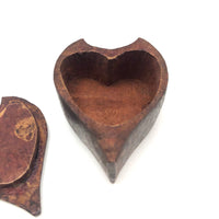 Beautiful Antique Carved Heart Shaped Box, Ex. "Smitty" Axtell Collection