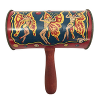 Kirchhof Vintage Tin Litho Noisemaker with Winged Women