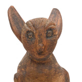 Soulful Carved Rabbit (I believe!) with Wing-like Ears