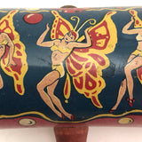 Kirchhof Vintage Tin Litho Noisemaker with Winged Women