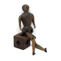 Wonderful Old Carved, Articulated Wooden Dancing Doll