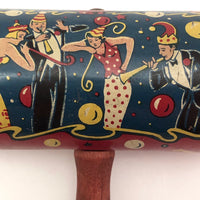 Kirchhof Vintage Tin Litho Noisemaker with Winged Women