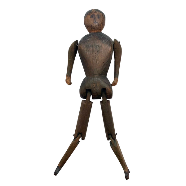 Wooden dancing doll top