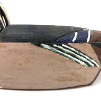 Vintage Folk Art Wood Duck Signed H. Sloan, Maine