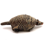 Fabulous Old Mexican Clay Hand-painted Bobble Head Armadillo