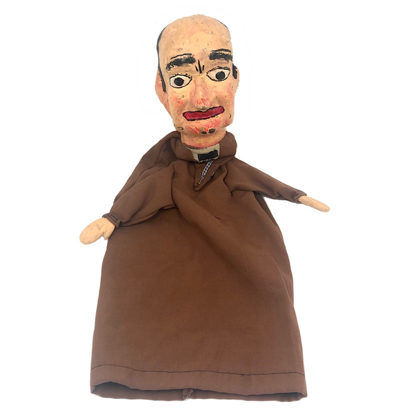 Handmade Punch and Judy 1930s "Neighbor" Hand Puppet