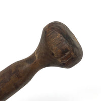 Antique Carved Wooden Muddler with Fantastic Patina