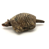 Fabulous Old Mexican Clay Hand-painted Bobble Head Armadillo