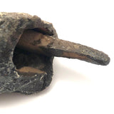 Fabulous Old Mexican Clay Hand-painted Bobble Head Armadillo