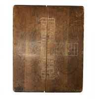 Super Primitive Antique Parcheesi Make Do Game Board