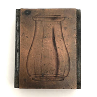 Set of Three Old Copper Printers Blocks from Sears Catalog or Similar