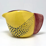 Cheerful Handmade Lemon Yellow Pottery Creamer