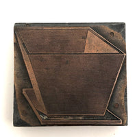 Set of Three Old Copper Printers Blocks from Sears Catalog or Similar
