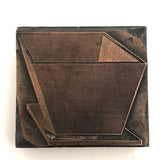 Set of Three Old Copper Printers Blocks from Sears Catalog or Similar