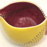 Cheerful Handmade Lemon Yellow Pottery Creamer