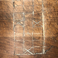 Super Primitive Antique Parcheesi Make Do Game Board