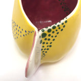 Cheerful Handmade Lemon Yellow Pottery Creamer