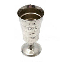 Art Deco Napier Squeeze and Release Silver Plate Jigger