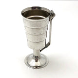 Art Deco Napier Squeeze and Release Silver Plate Jigger