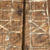 Super Primitive Antique Parcheesi Make Do Game Board