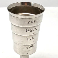Napier 2oz liquor measuring cup silverplate, mini hand mixture