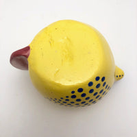 Cheerful Handmade Lemon Yellow Pottery Creamer