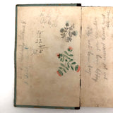 Grace’s 1880 Speller with Flowers Drawings and Handwritten Messages