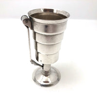 Art Deco Napier Squeeze and Release Silver Plate Jigger