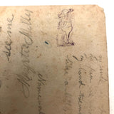 Grace’s 1880 Speller with Flowers Drawings and Handwritten Messages