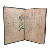 Grace’s 1880 Speller with Flowers Drawings and Handwritten Messages