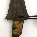 Rare Antique Black Americana Tin Toy Porter Pushing Wheelbarrow