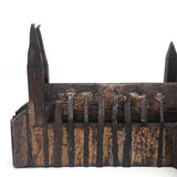 Wonderful Hand-carved Folk Art Cathedral with Iron Buttresses