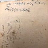 Grace’s 1880 Speller with Flowers Drawings and Handwritten Messages