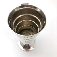 Art Deco Napier Squeeze and Release Silver Plate Jigger
